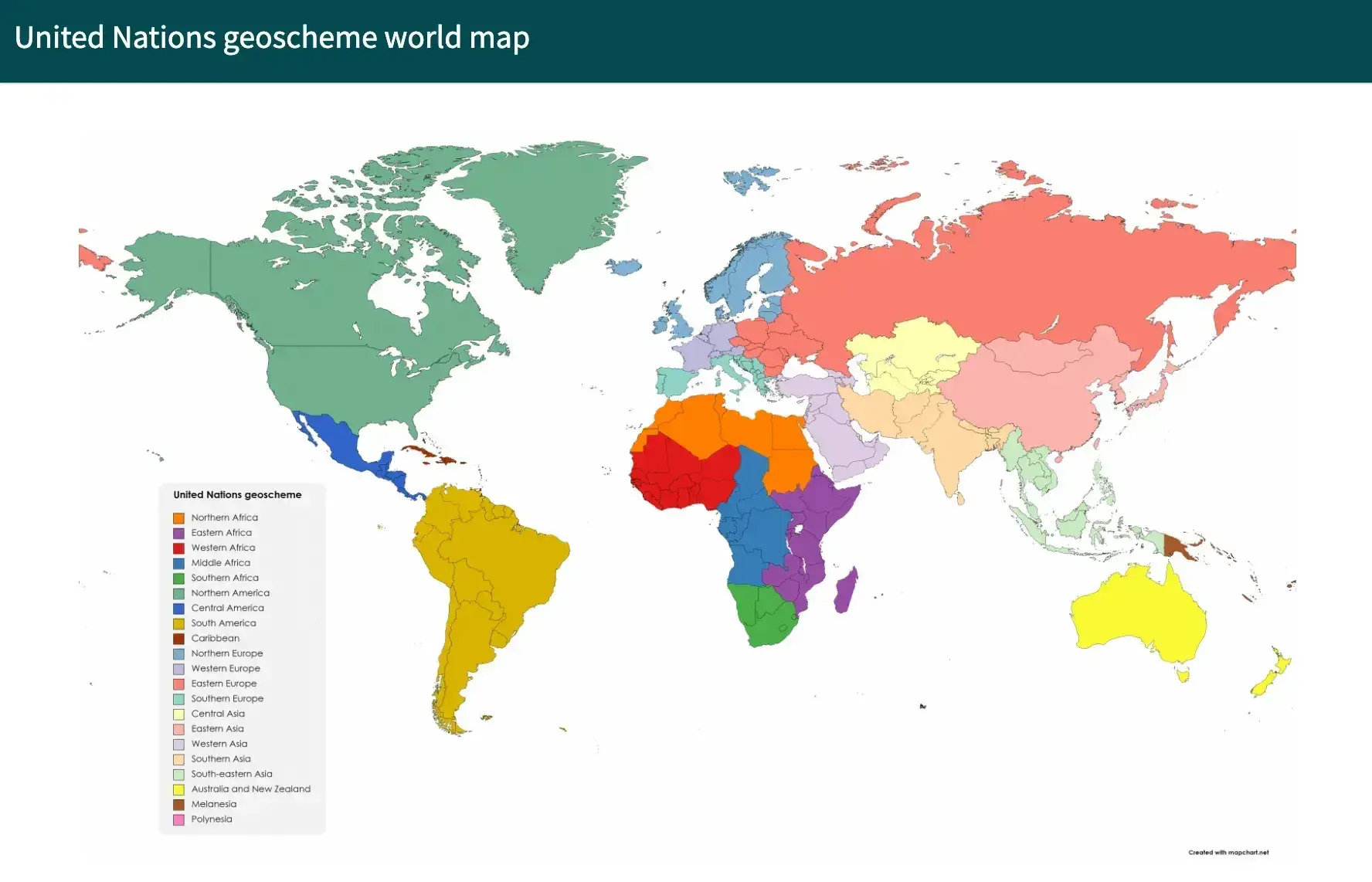 an example of a map chart for data visualization