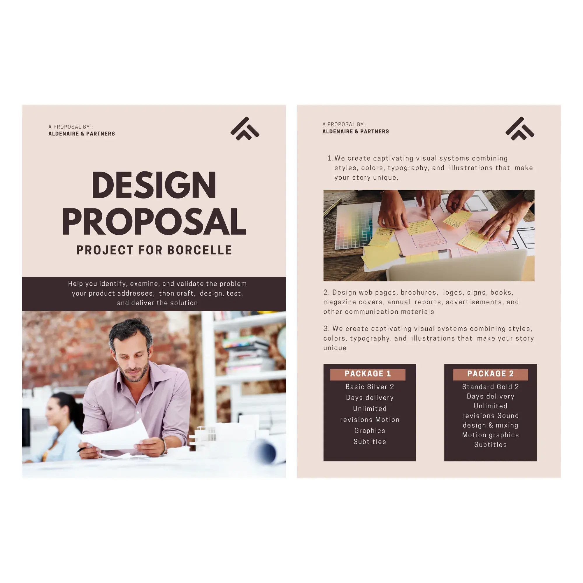 business proposal example, product design proposal