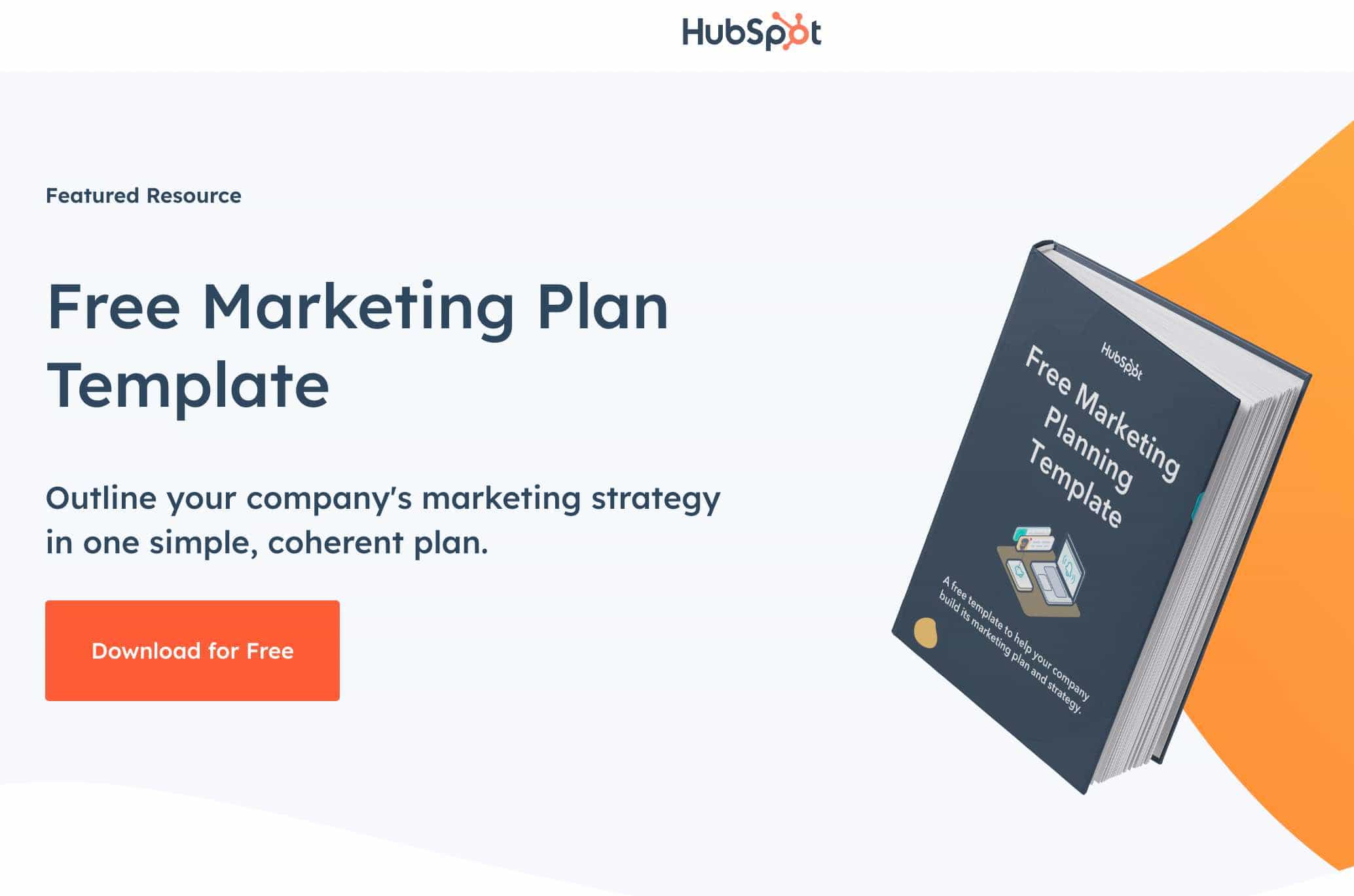 free marketing plan template from hubspot to support entrepreneurship