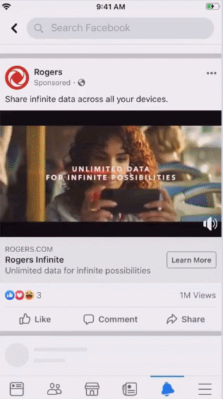 Anuncio de alcance de comunicación de Rogers