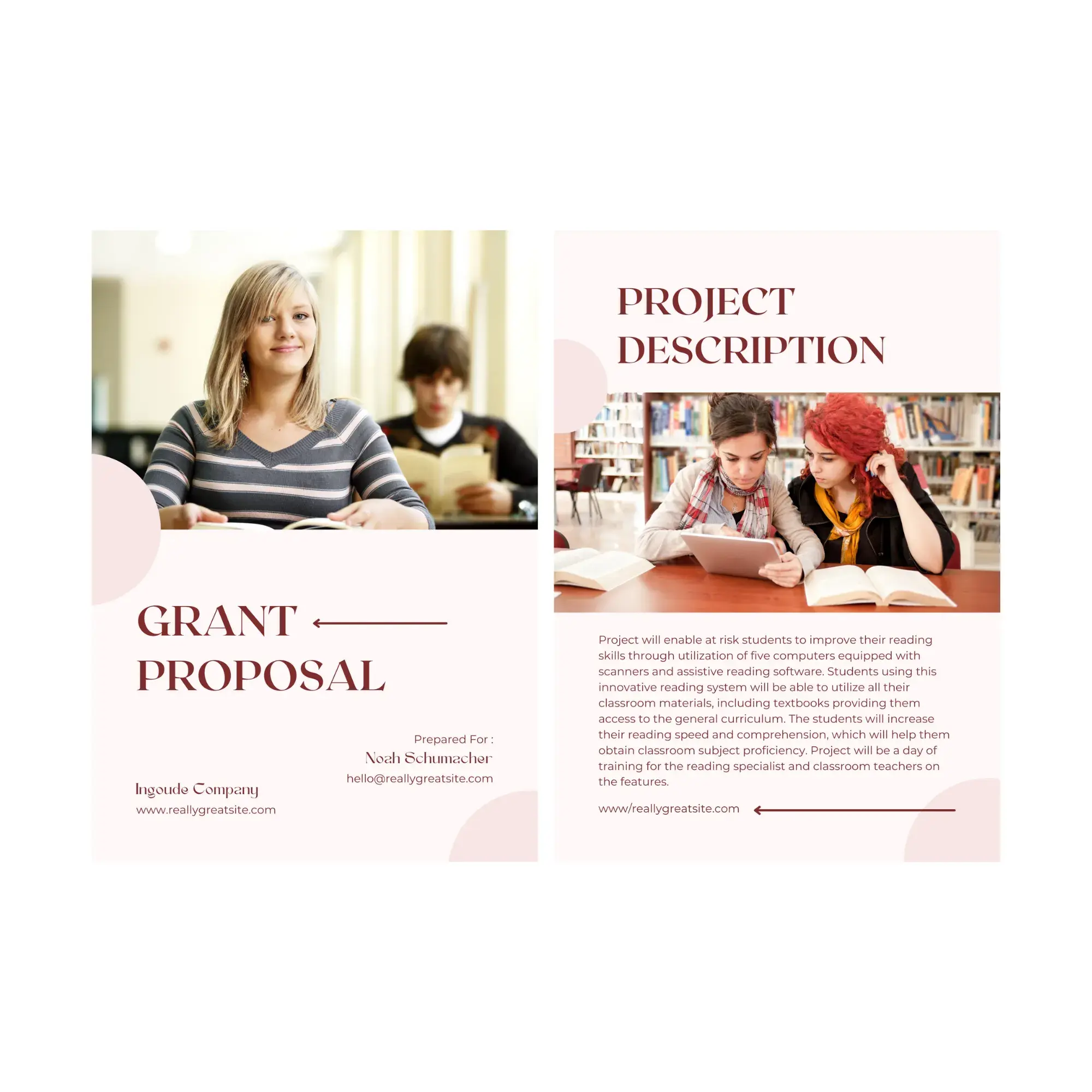 business proposal example, grant proposal