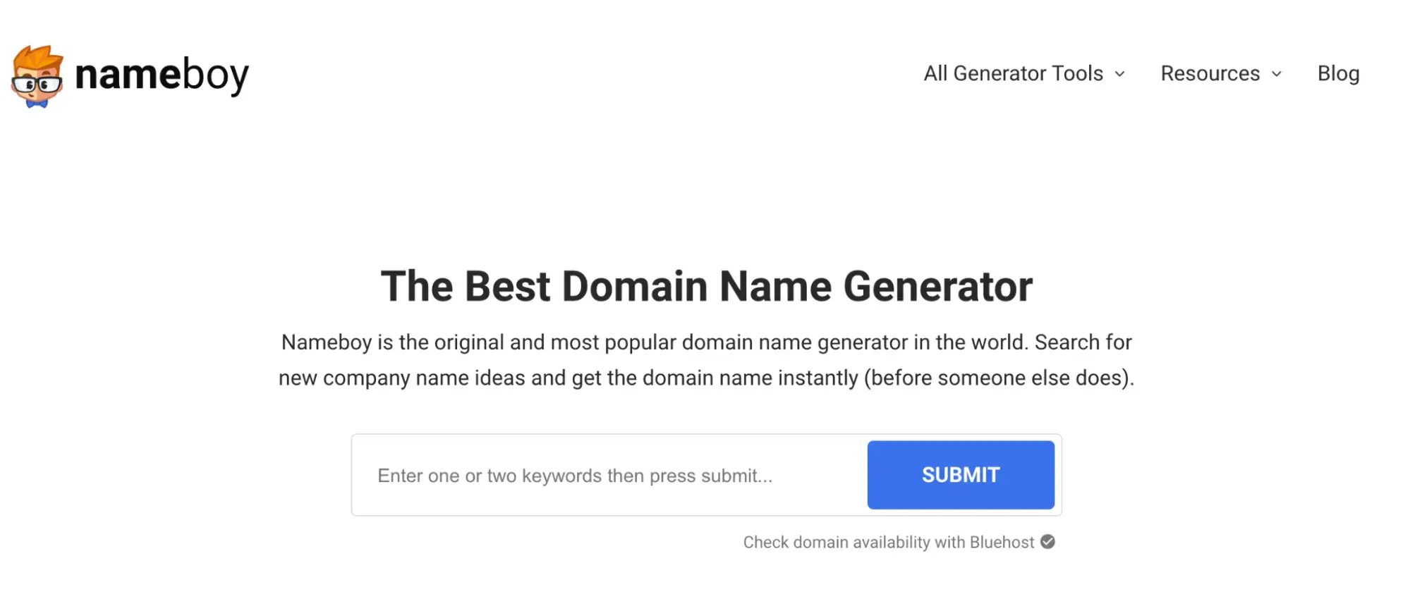 choose domain, domain name generator nameboy