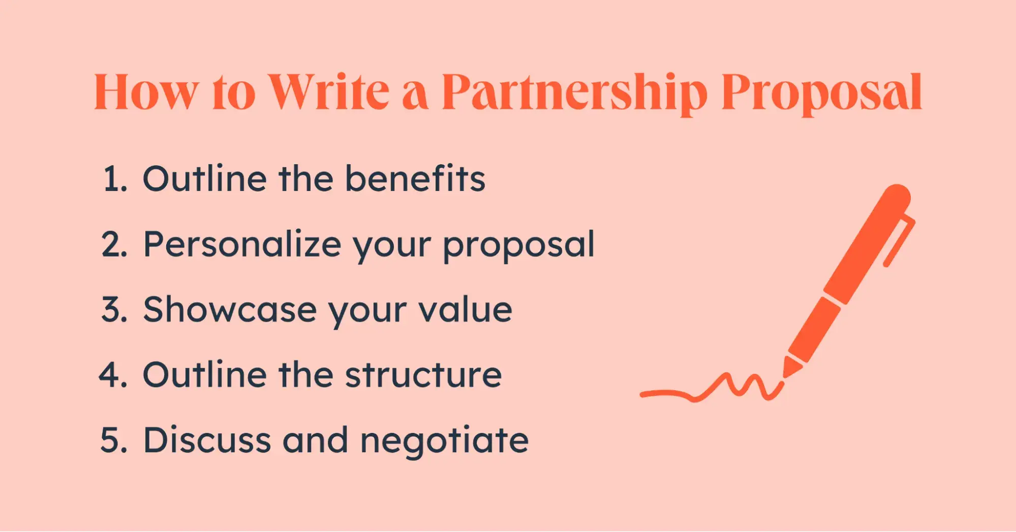 steps of how to write a partnership proposal