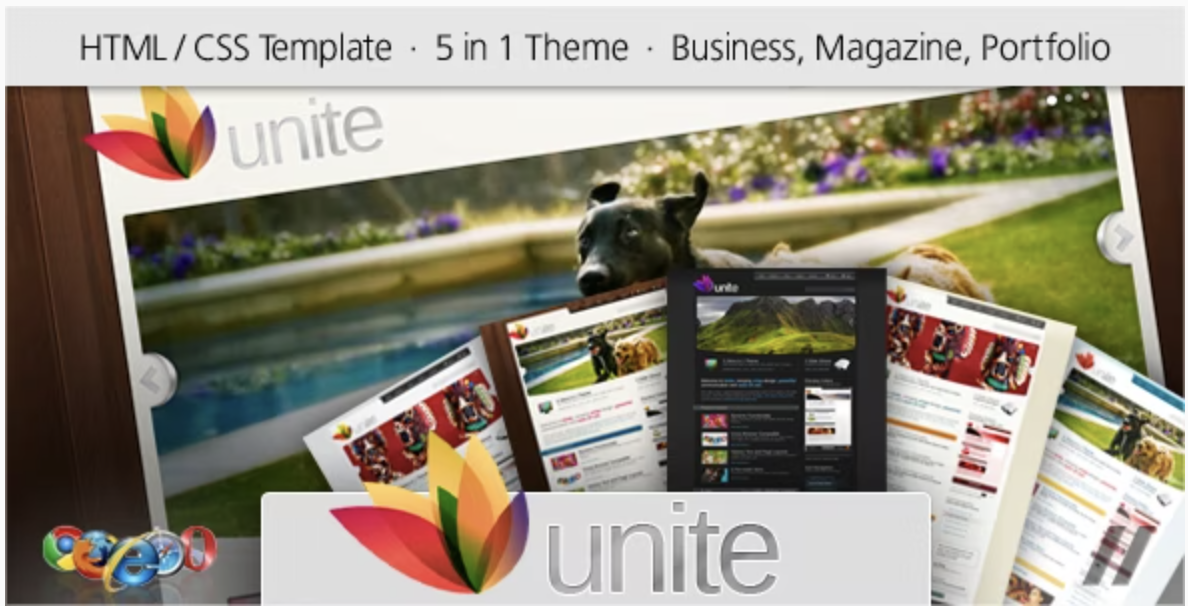 business website templates, unite
