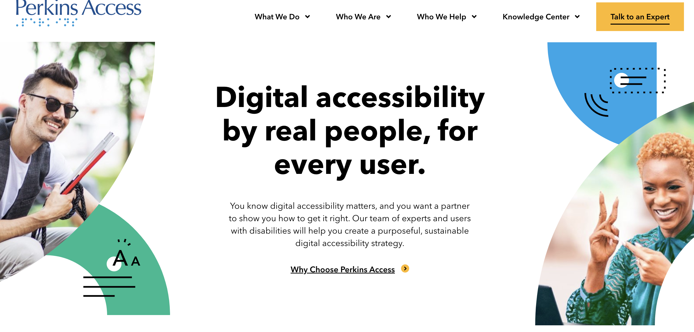 Perkins Access offers for-pay website accessibility testing that includes both automated evaluations and assessments carried out by technology experts and users with disabilities