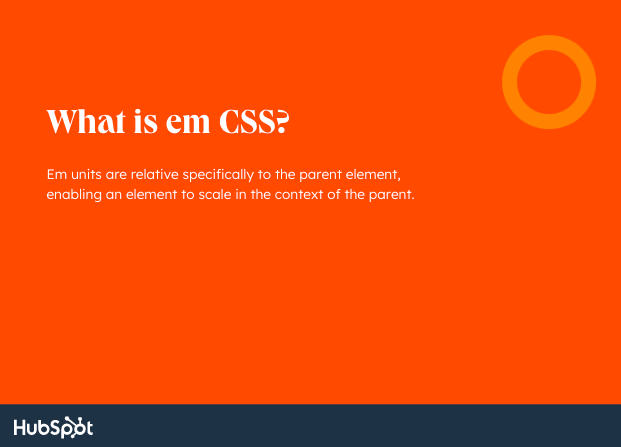 What is em css?