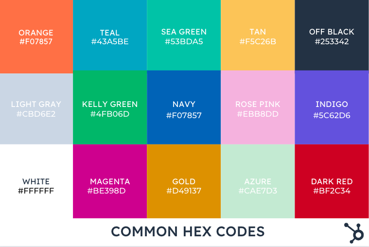 What is the hex code for background color?