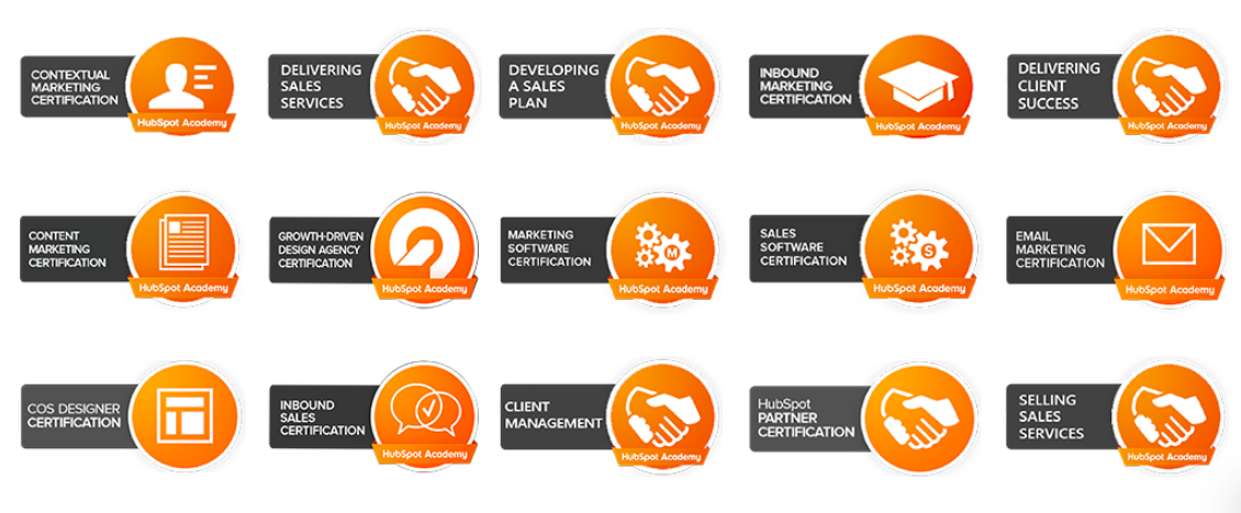 HUBSPOT Certification. HUBSPOT Consulting. HUBSPOT partner badge. Сертификат хабспот client Management.