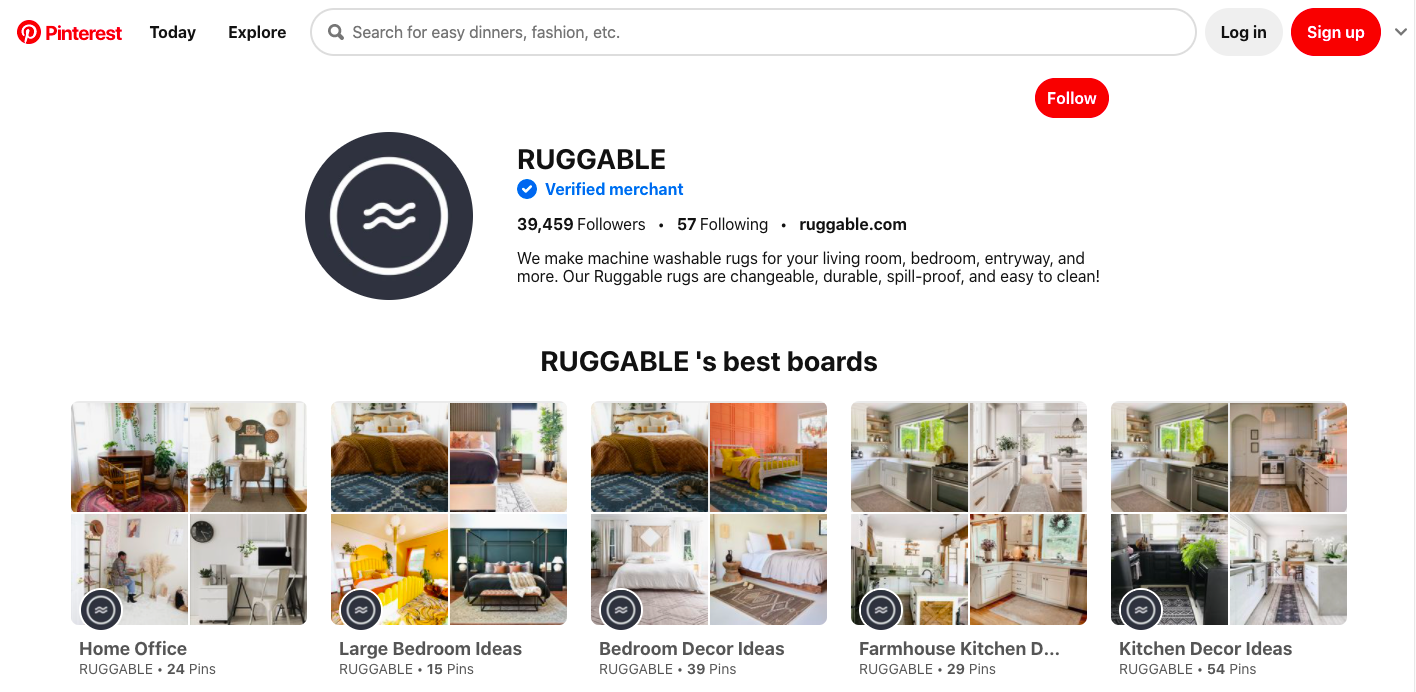 Ruggable Pinterest Board