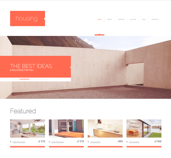 Housing Real EState wordpress theme