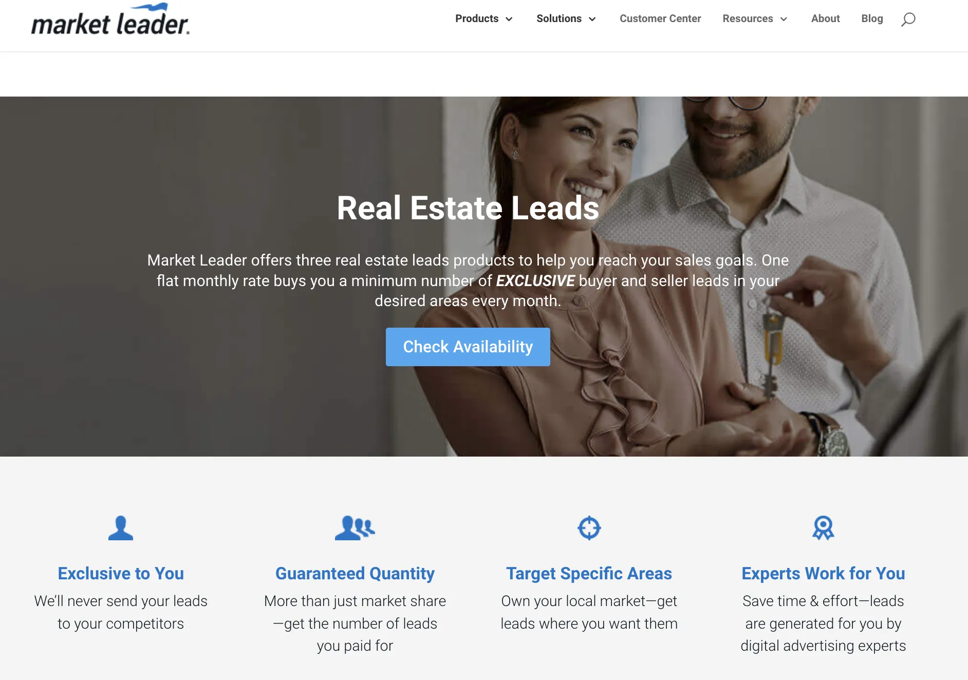 Market leader real estate lead companies