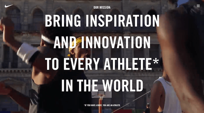 Nike about us page