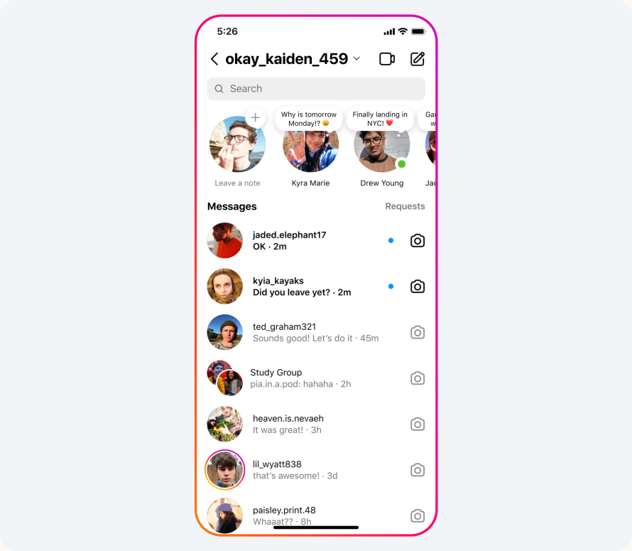 instagram stories notes feature