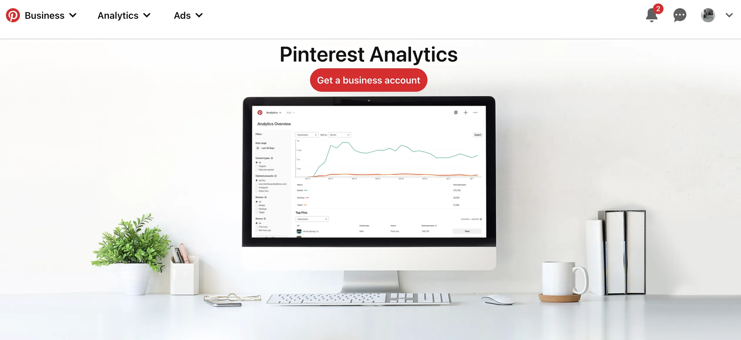 pinterest analytics official