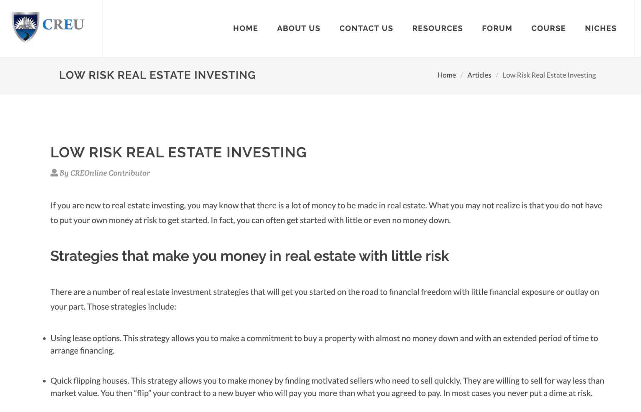 Real estate blog, CRE Online
