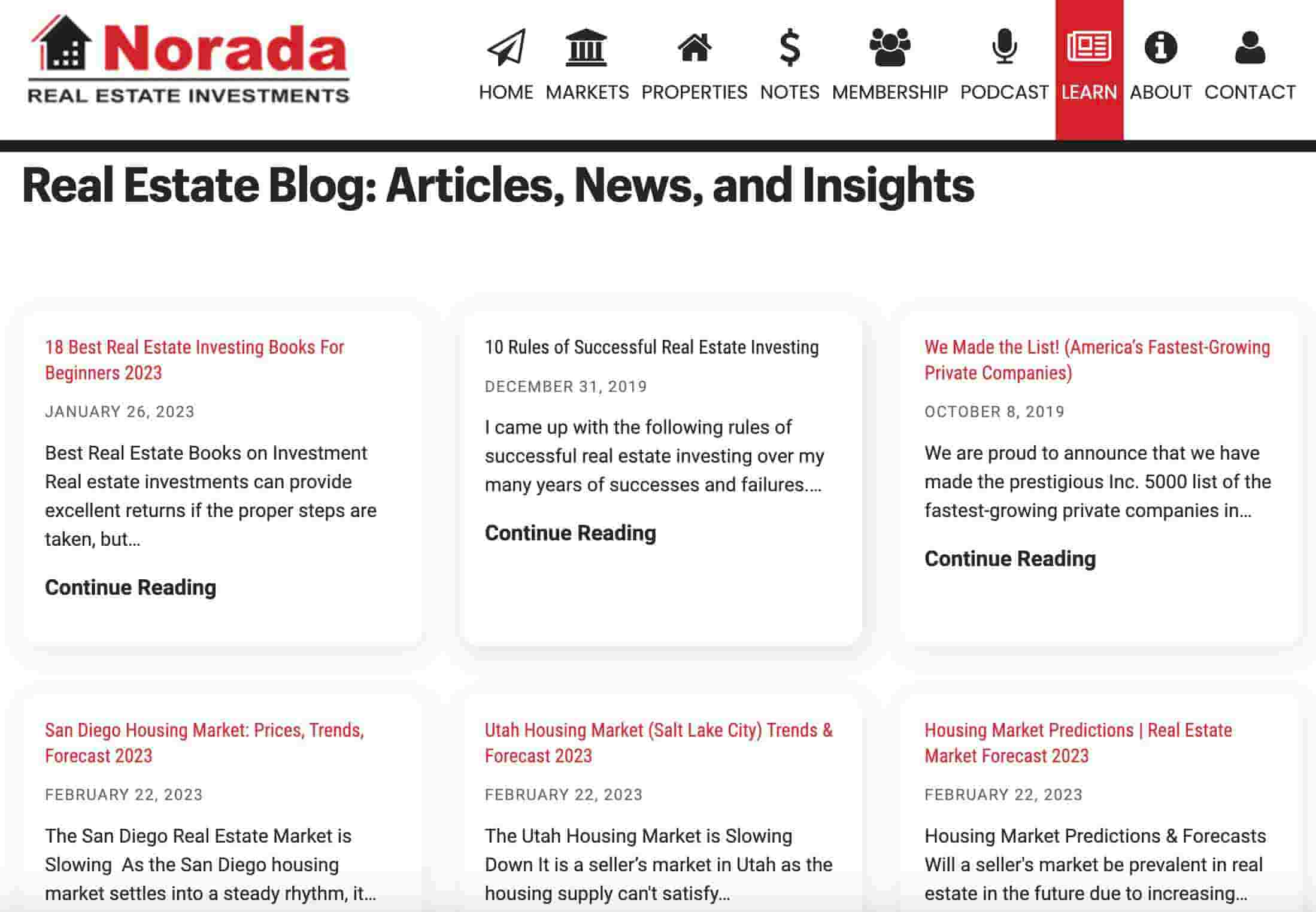 Norada real estate blog