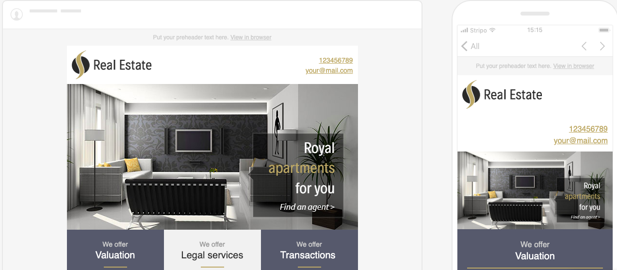 Stripo responsive email template