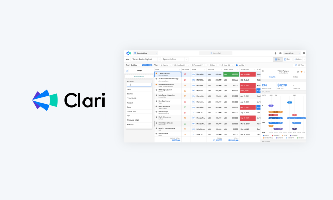 sales automation software: Clari