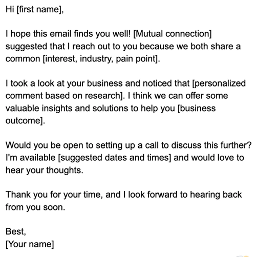 17 Best Business Email Templates to Get New Clients & Boost Sales ...