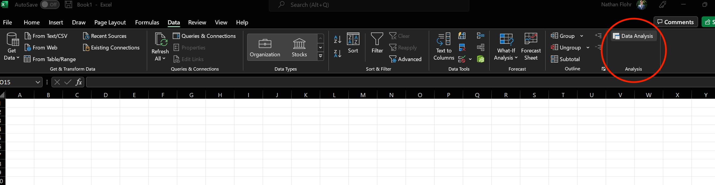 sales forecasting in excel, moving average step 2