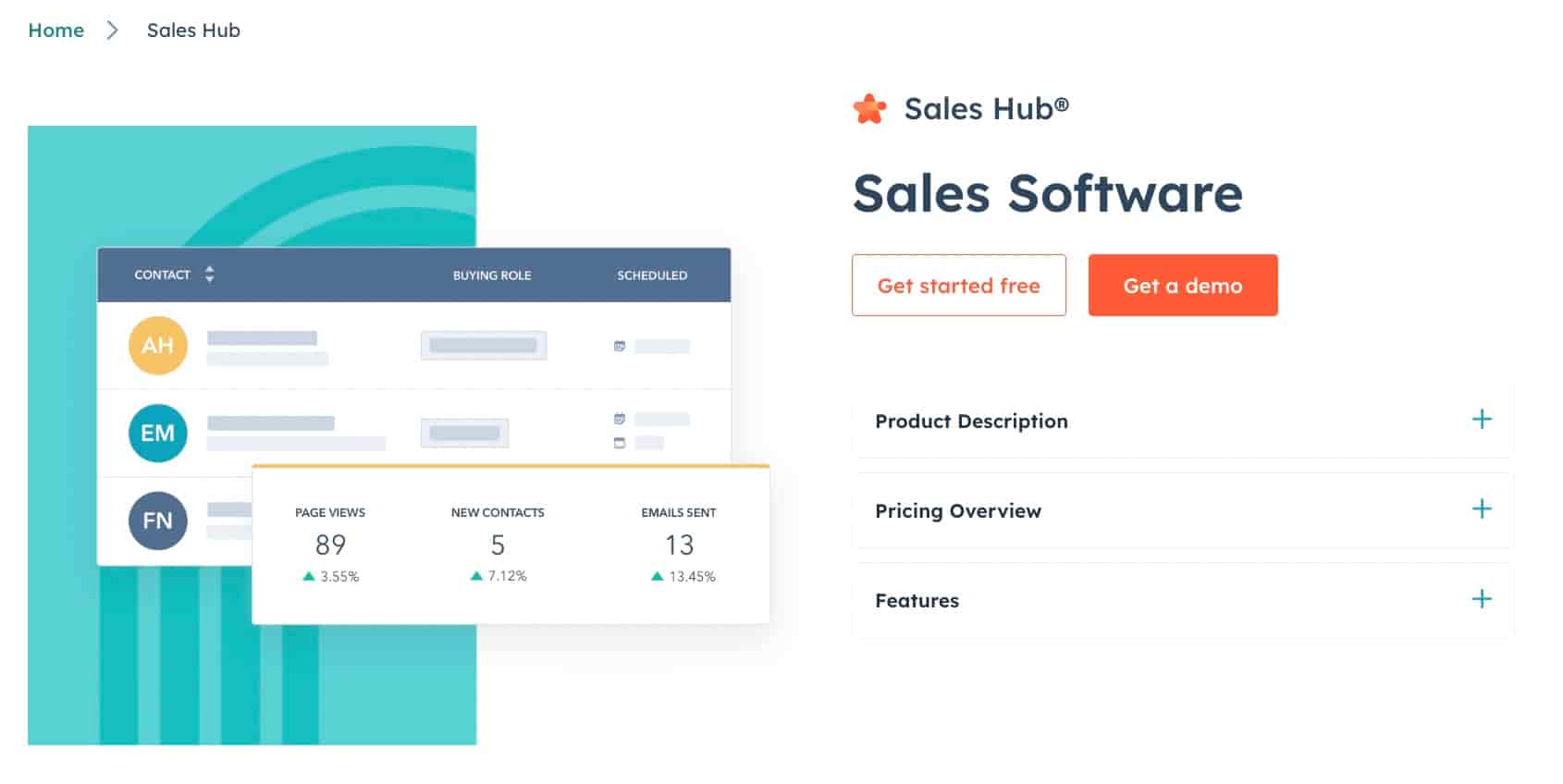 sales management tools, HubSpot Sales Hub