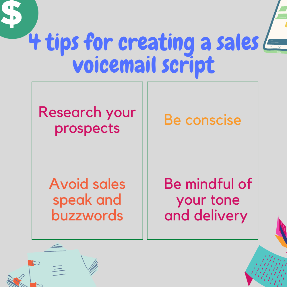 Tips for creating a sales voicemail script