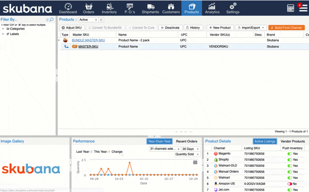 Skubana inventory management software