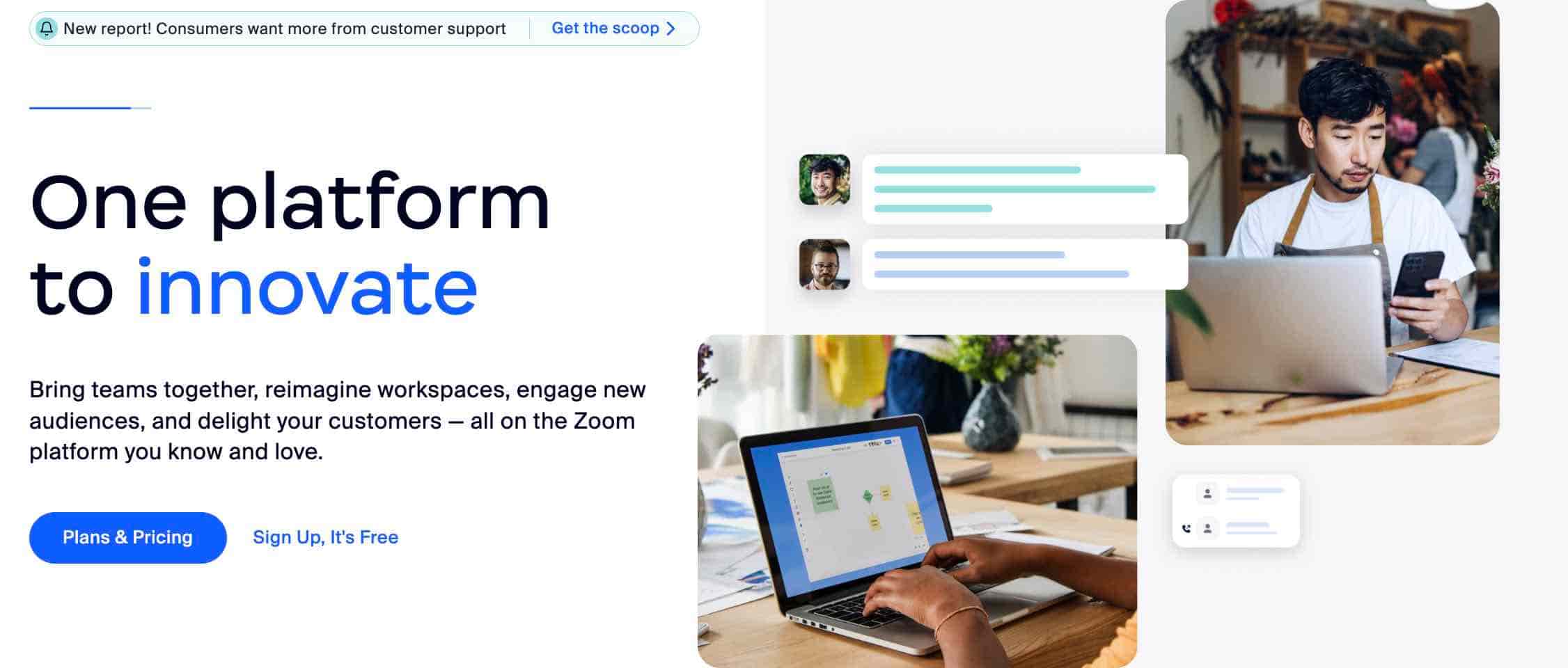 startup example, Zoom