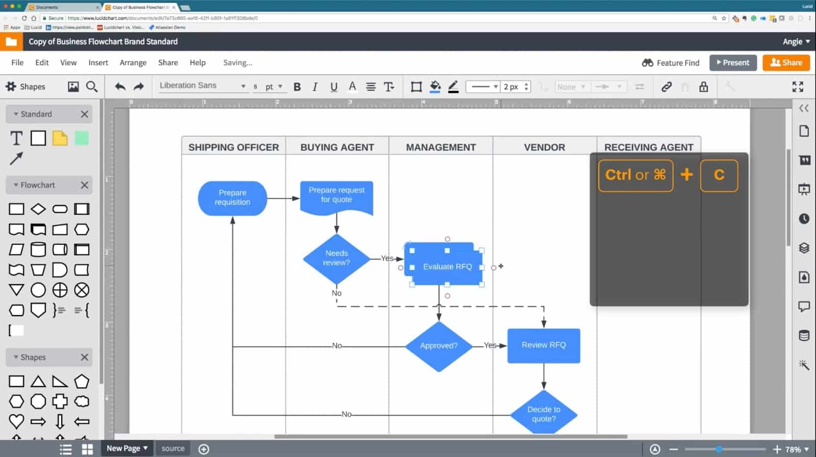 value stream mapping tools, LucidChart