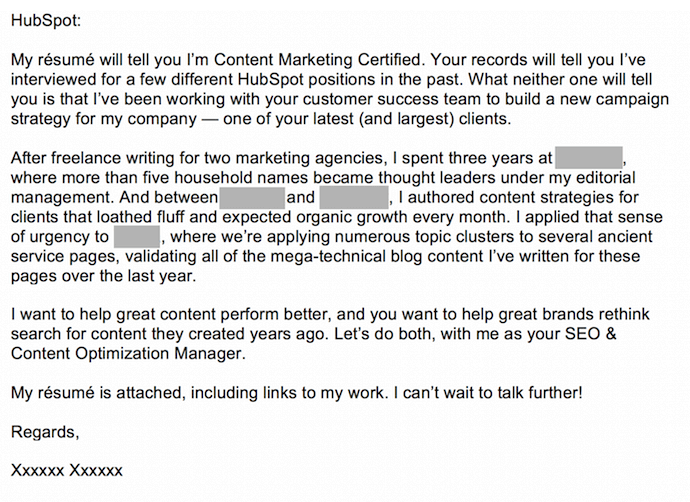 Excellent Cover Letter Example from blog.hubspot.com